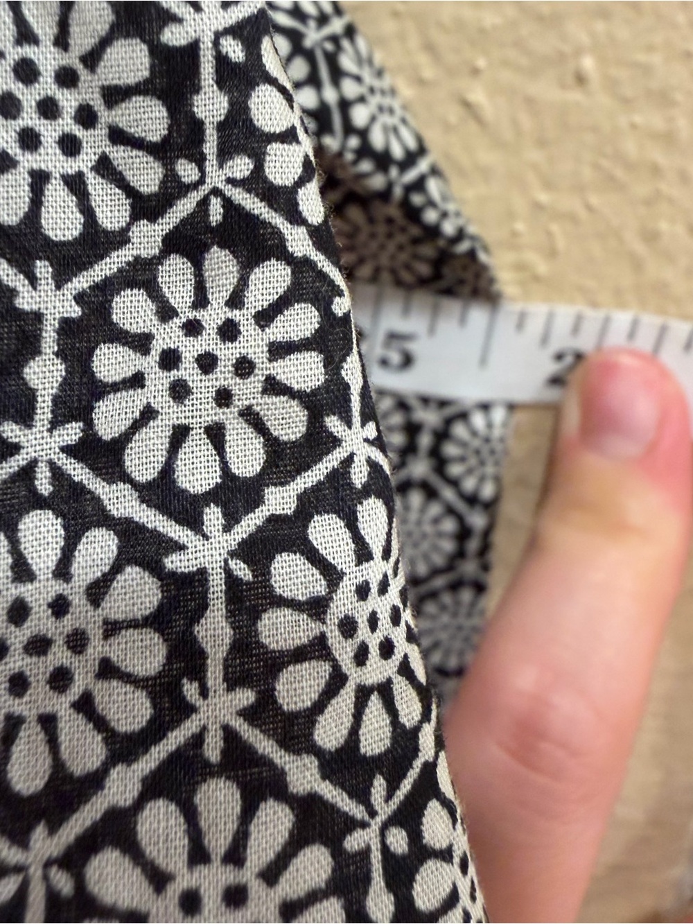 Anthropologie Anna SUI Black & White Patterned Maxi Dress Boho Cotton Large - Picture 9 of 12